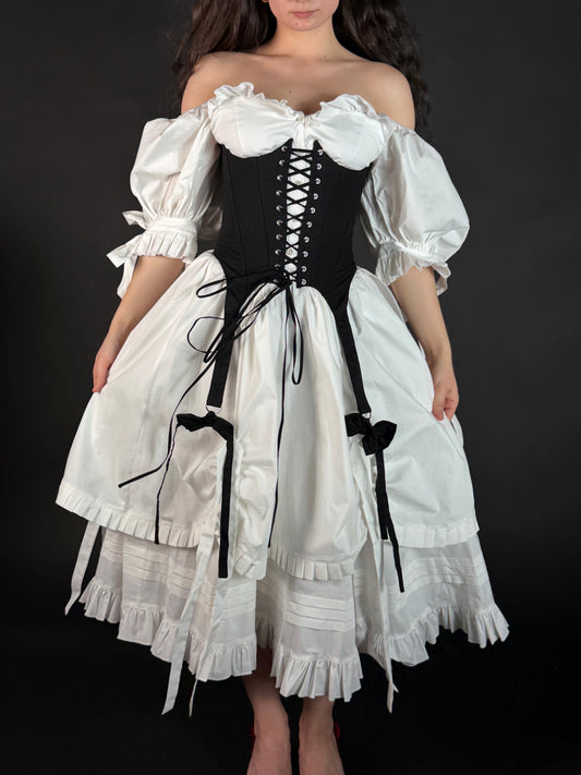 Melodrama underbust corset with bows