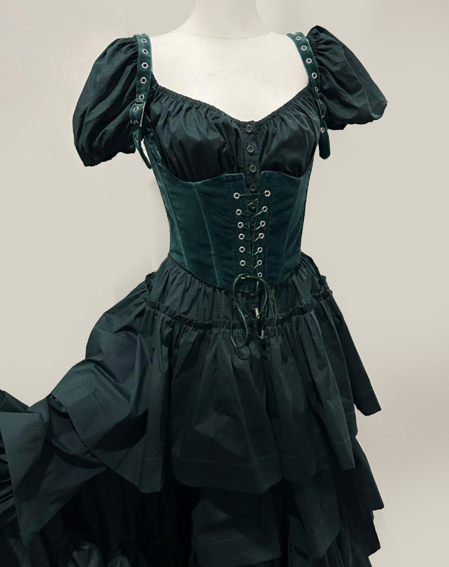 Cotton Velour Corset
