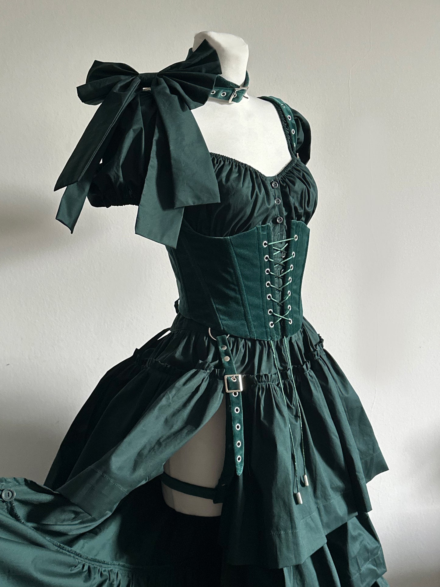 Drama detachable skirt 2 in 1 dress