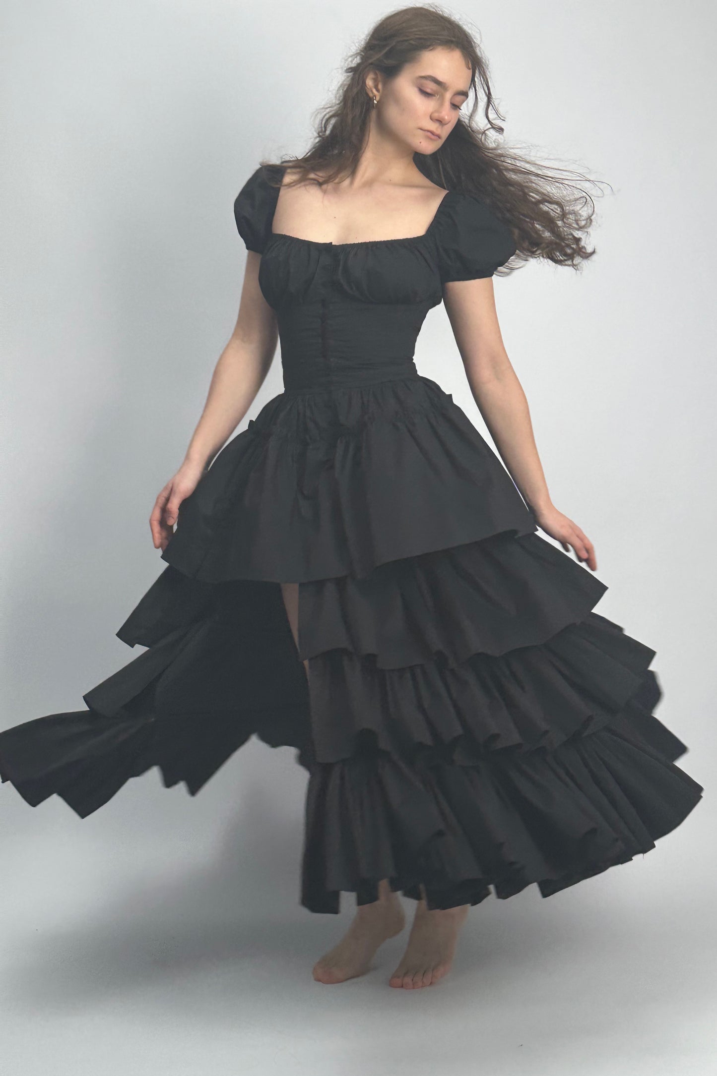 Drama detachable skirt 2 in 1 dress