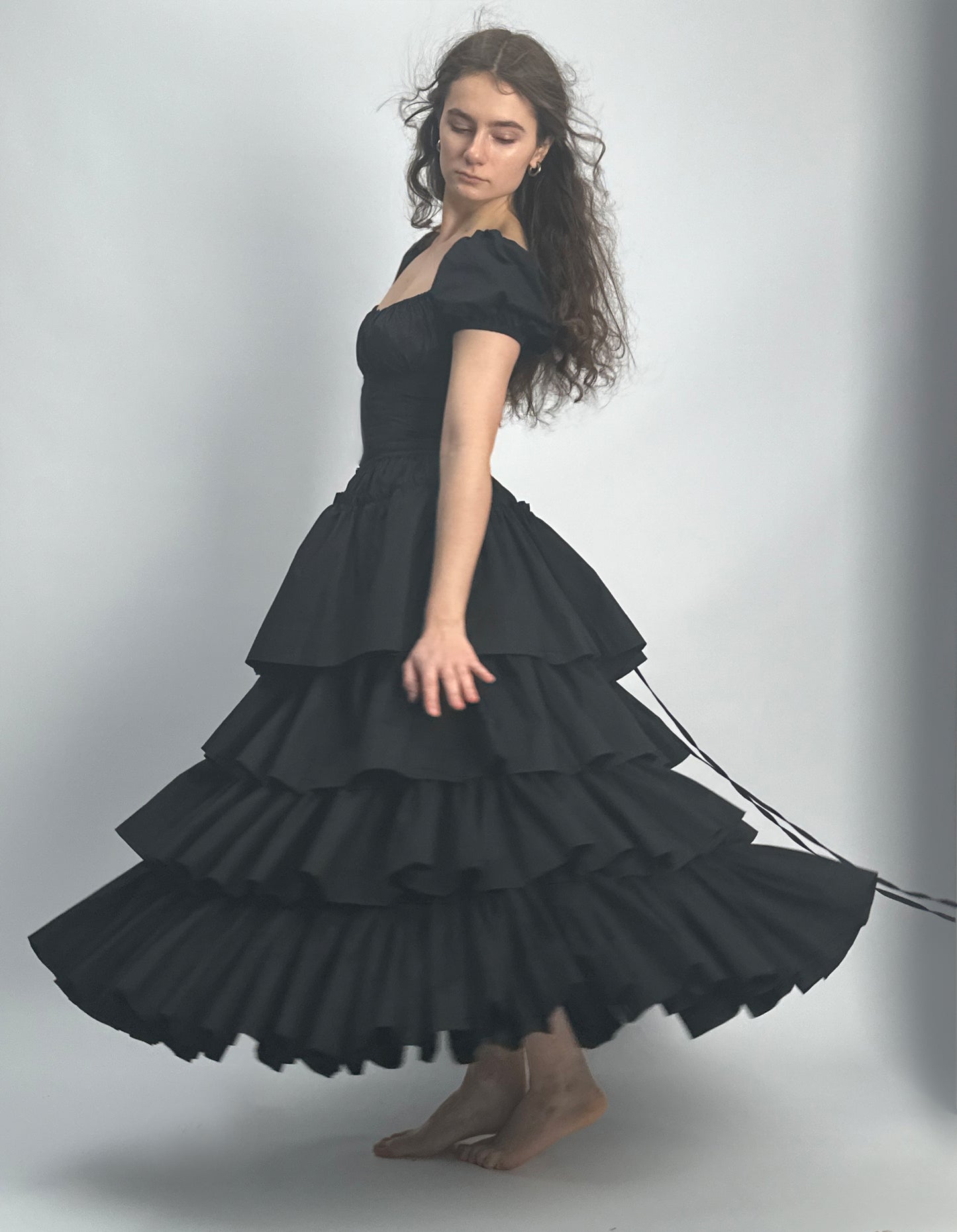 Drama detachable skirt 2 in 1 dress