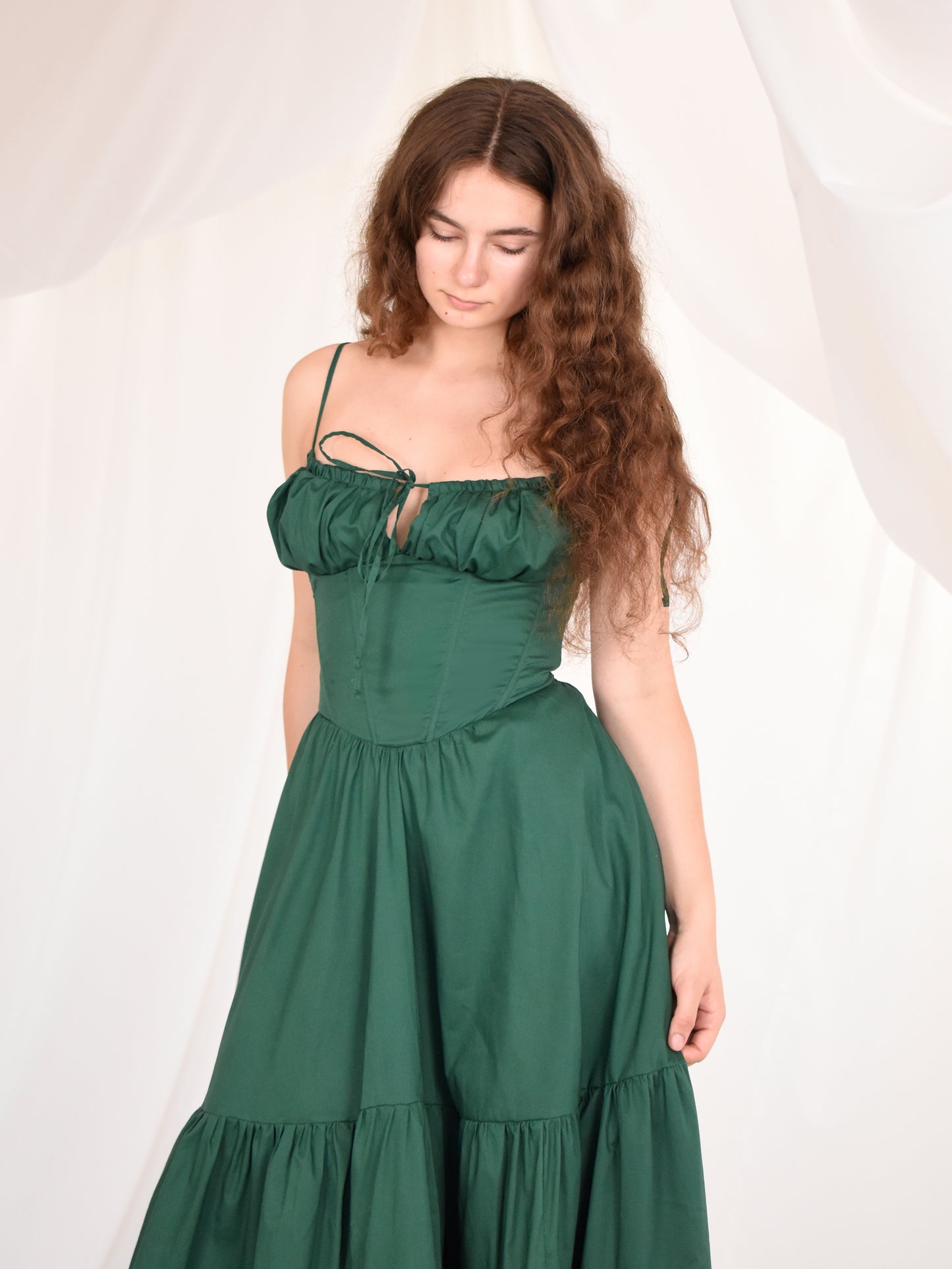 Podolianochka summer milkmaid dress