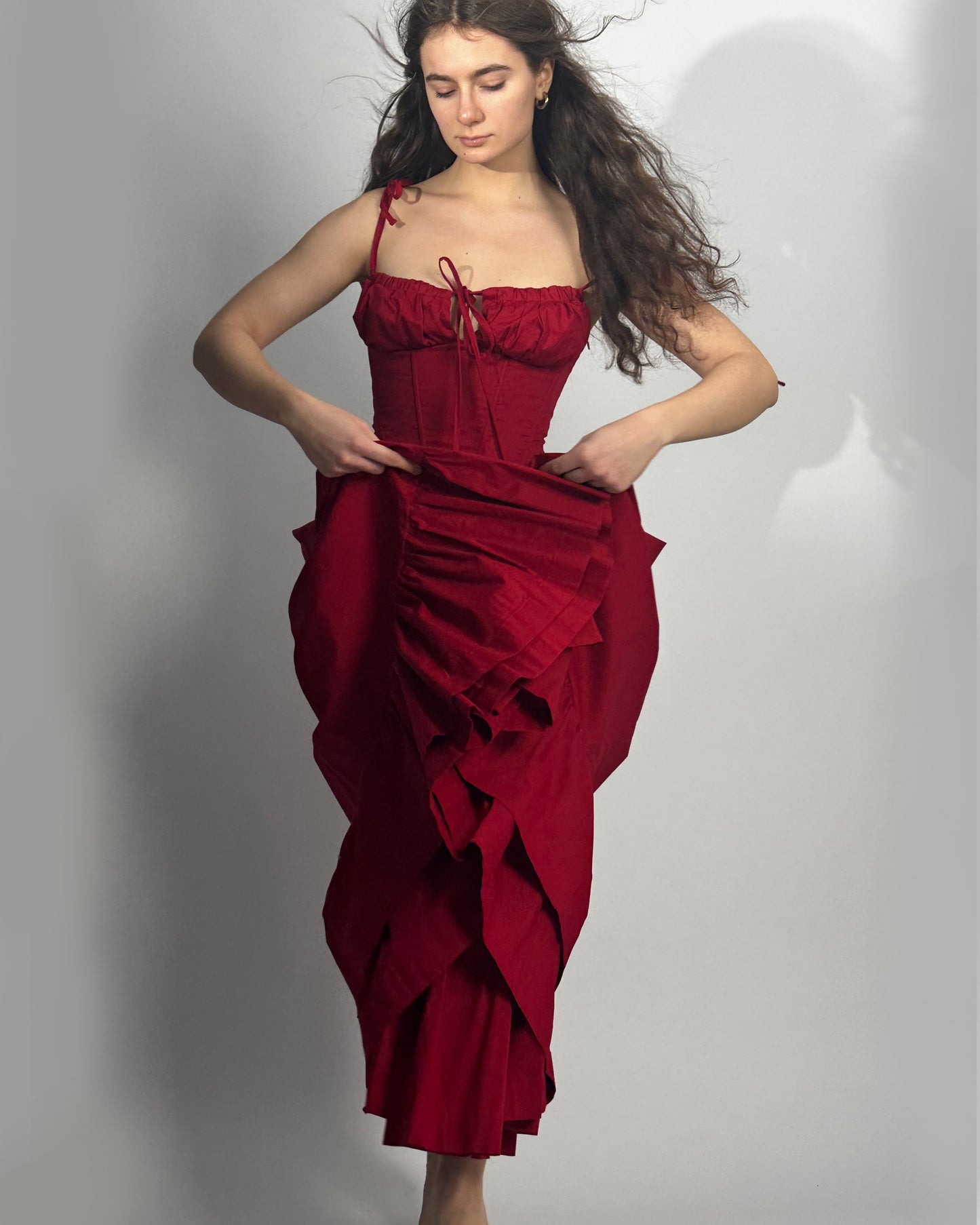 Podolianochka summer milkmaid dress