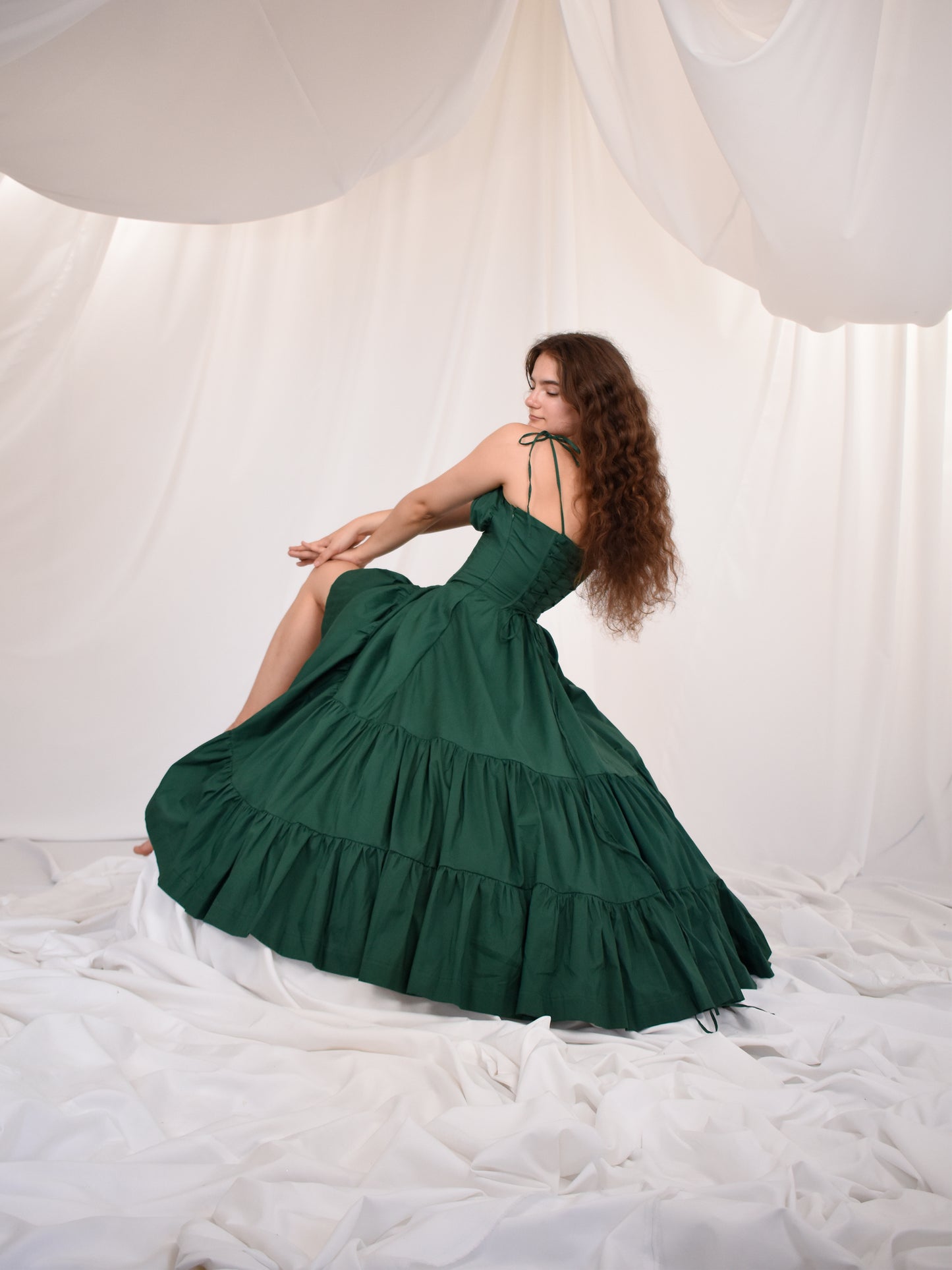 Podolianochka summer milkmaid dress