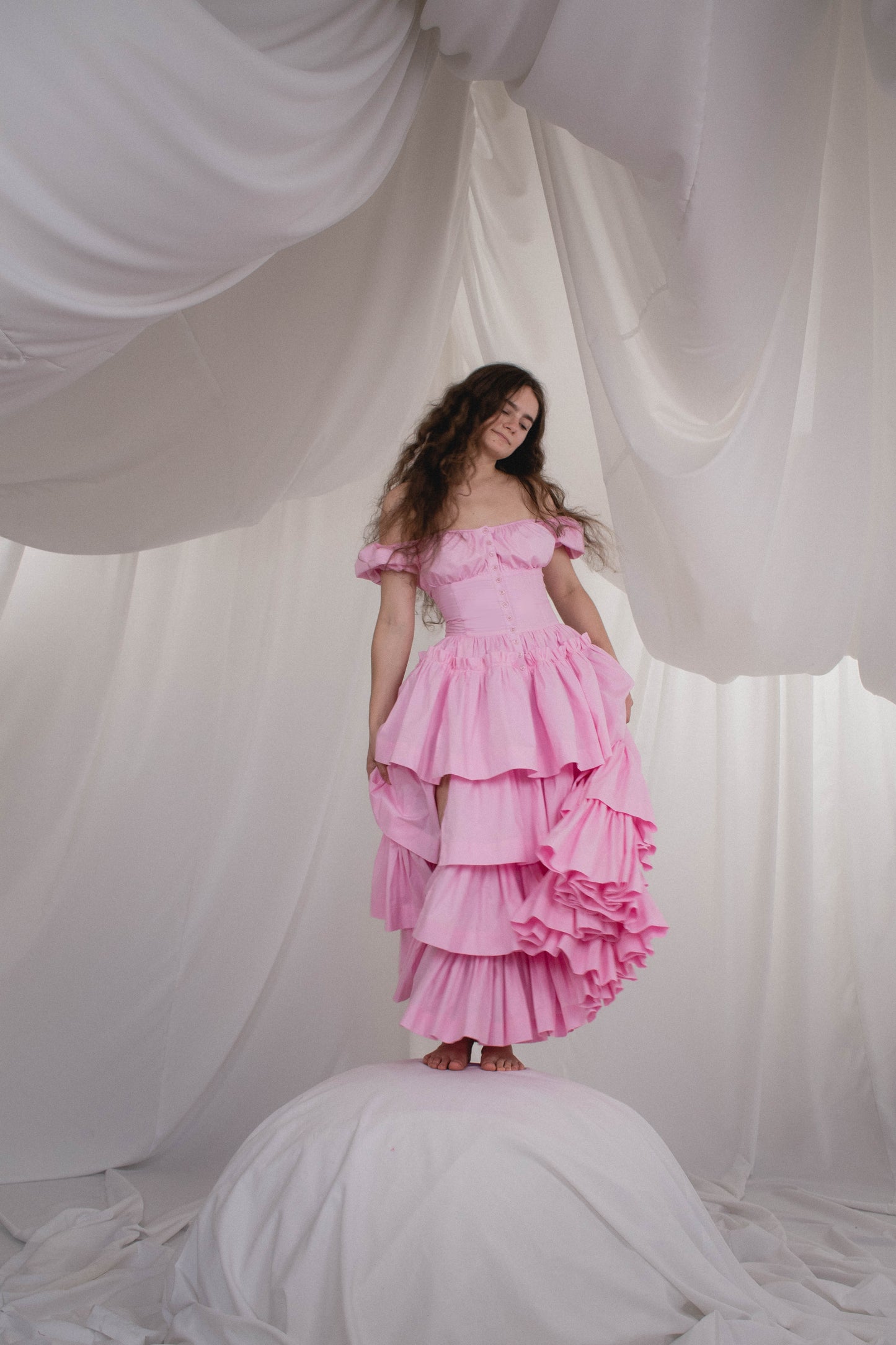 Drama detachable skirt 2 in 1 dress