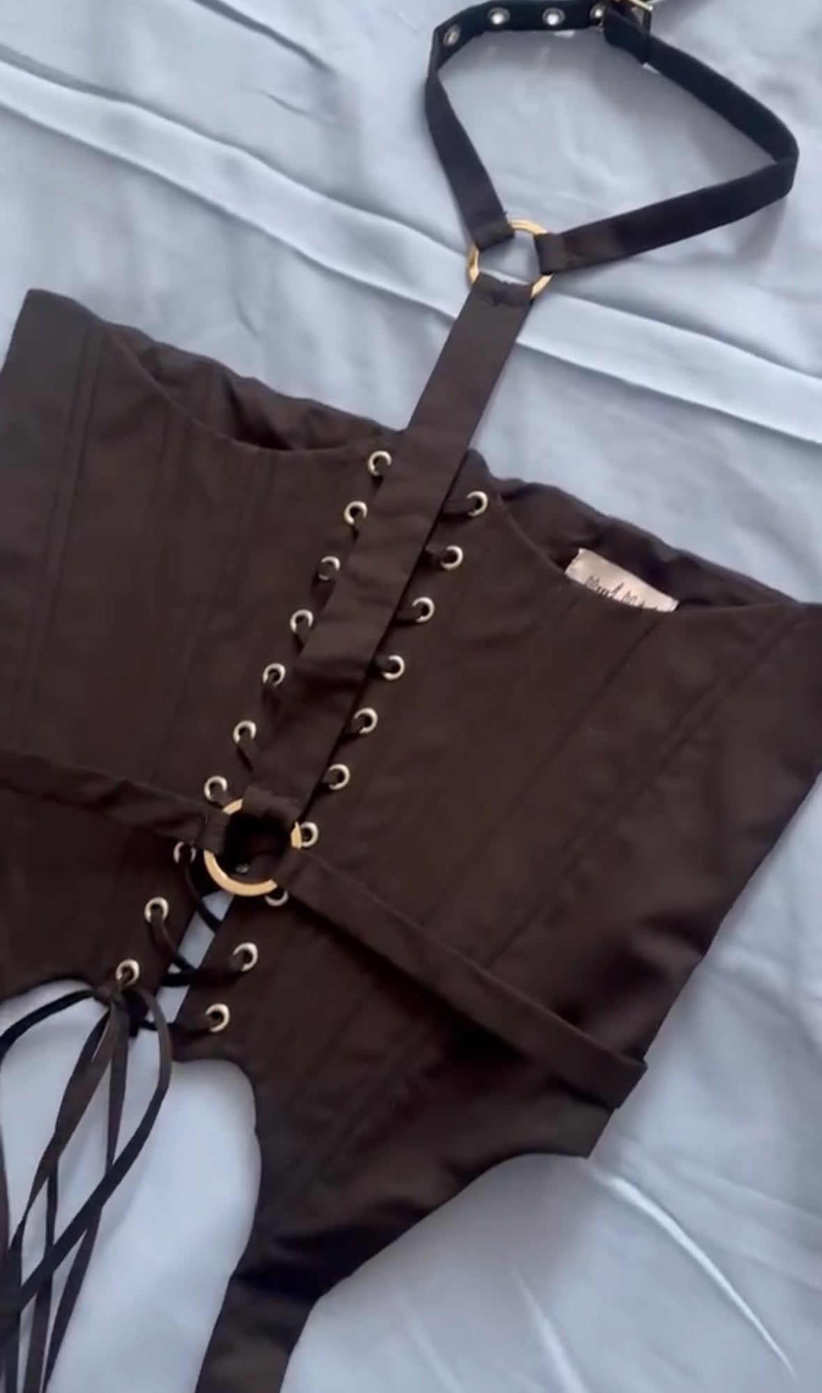 Melodrama underbust corset with bows