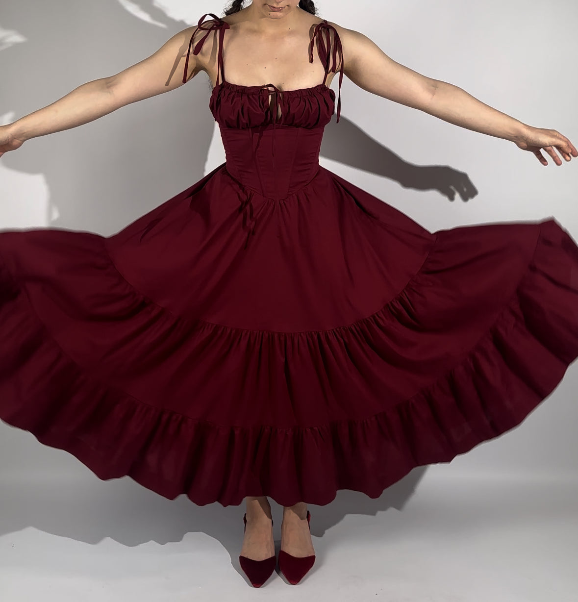 Podolianochka summer milkmaid dress