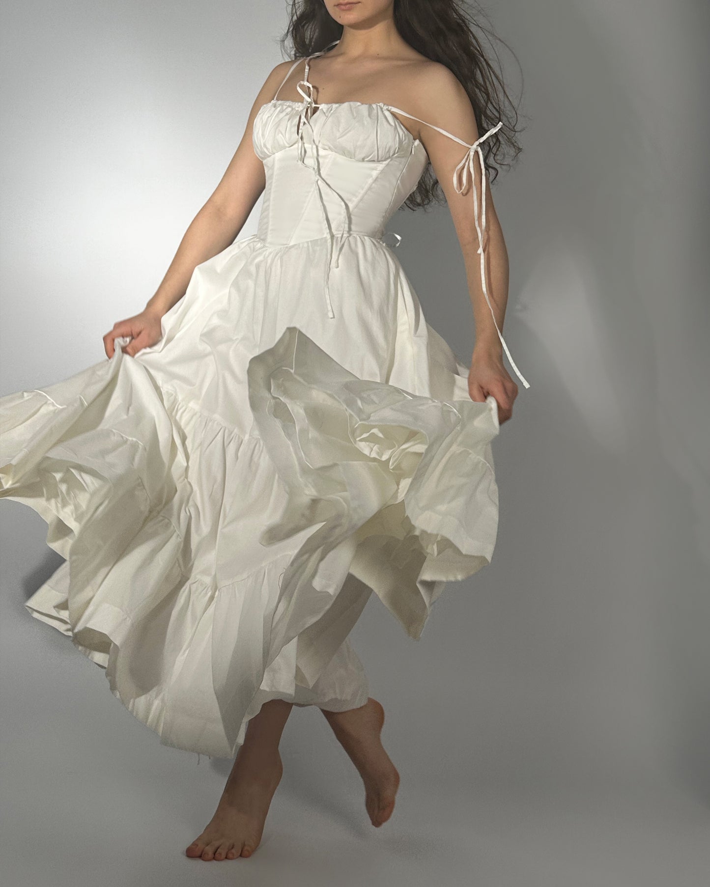 Podolianochka summer milkmaid dress