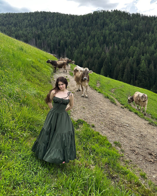 Podolianochka summer milkmaid dress