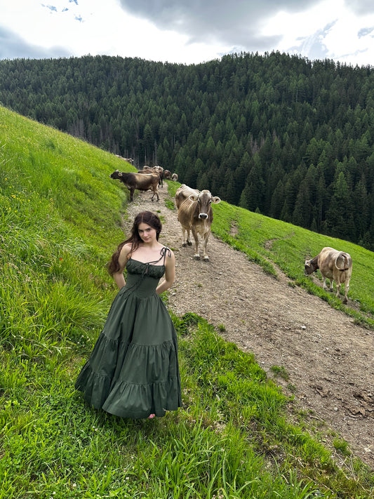Podolianochka summer milkmaid dress