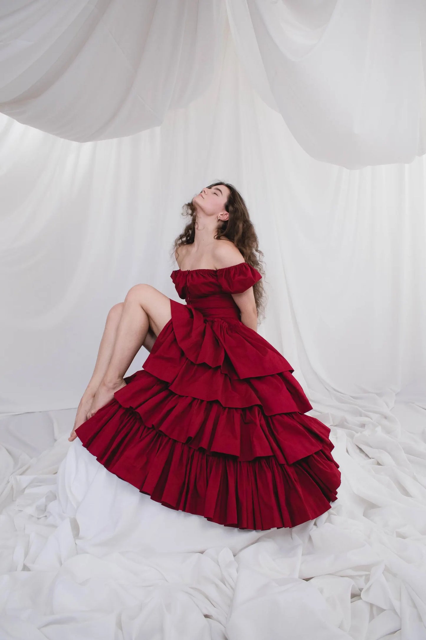 Drama detachable skirt 2 in 1 dress