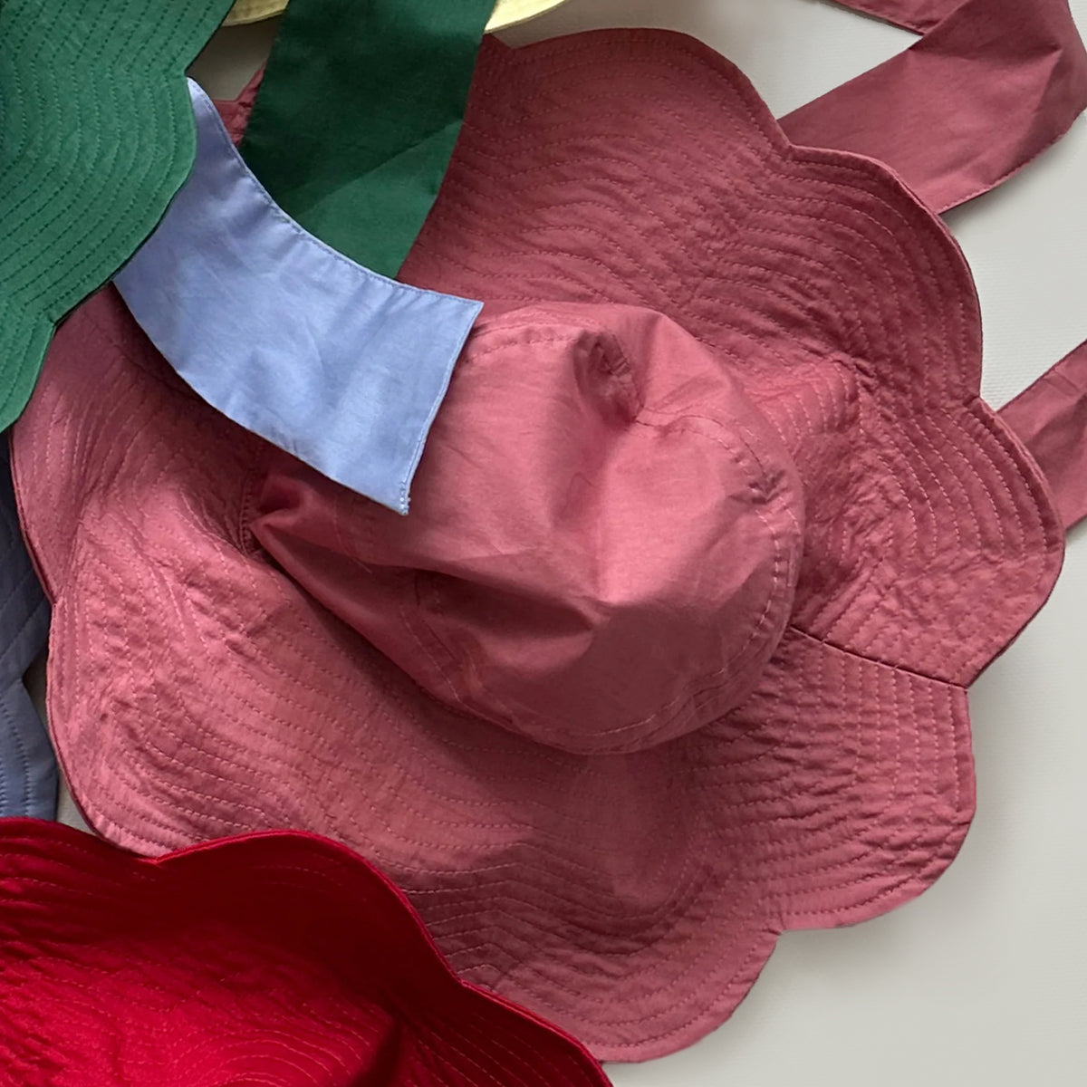 Panama flower hat sun cotton