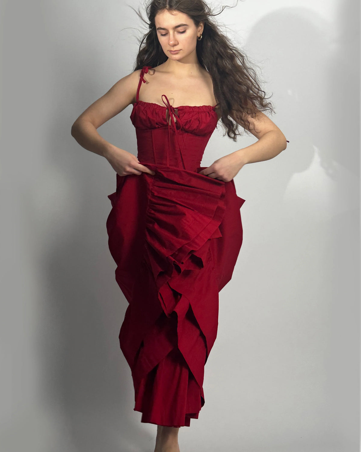Podolianochka summer milkmaid dress