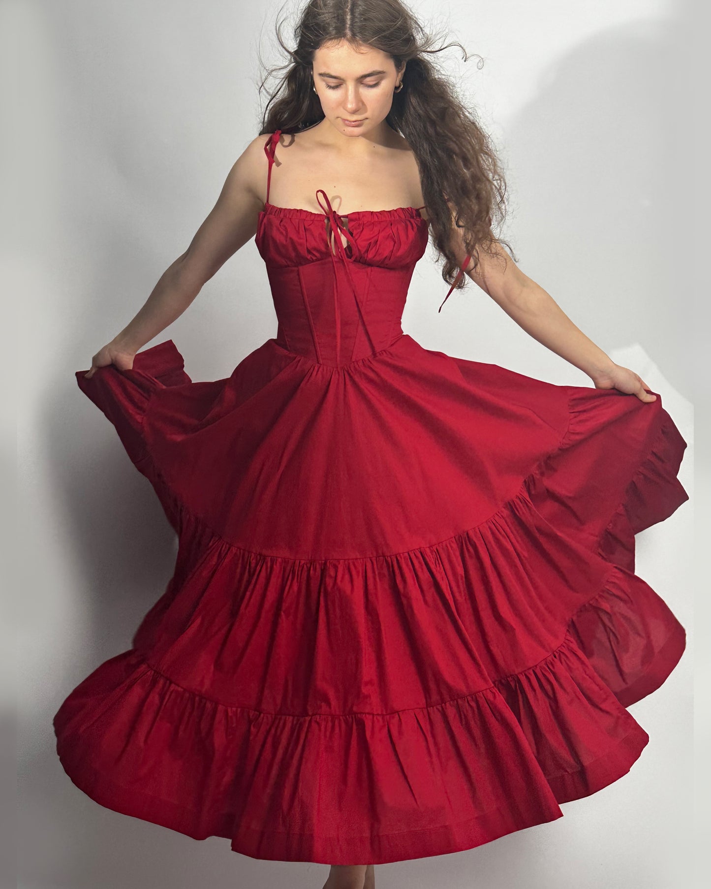 Podolianochka summer milkmaid dress