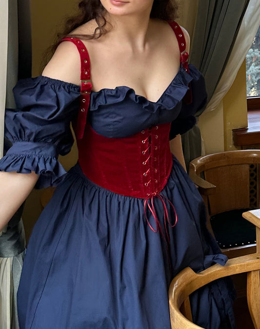 Cotton Velour Corset