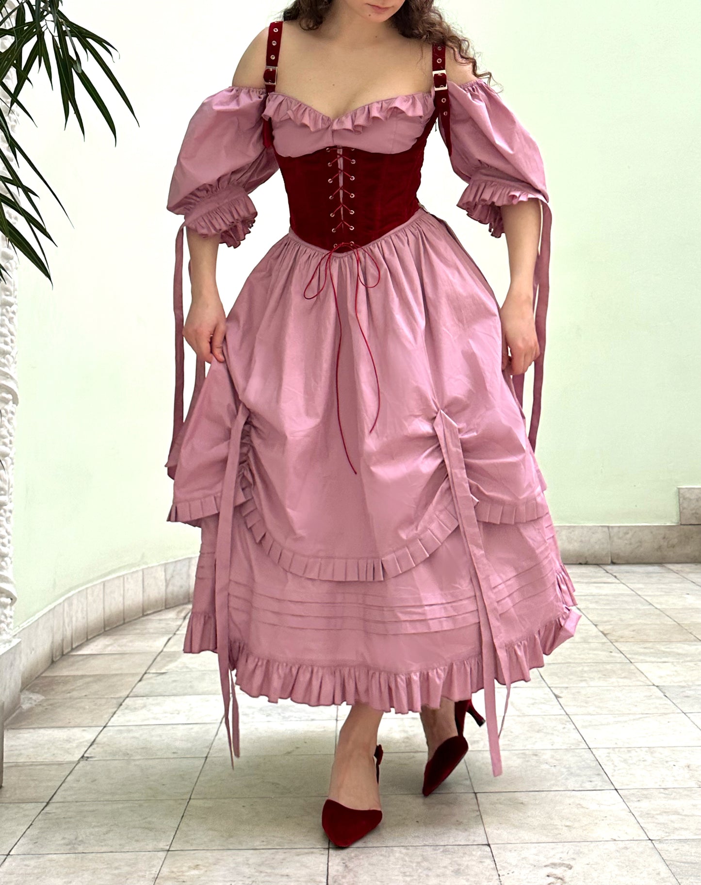 Cotton Velour Corset
