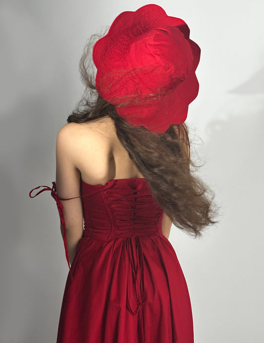 Panama flower hat sun cotton funny