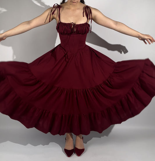 Podolianochka summer milkmaid dress