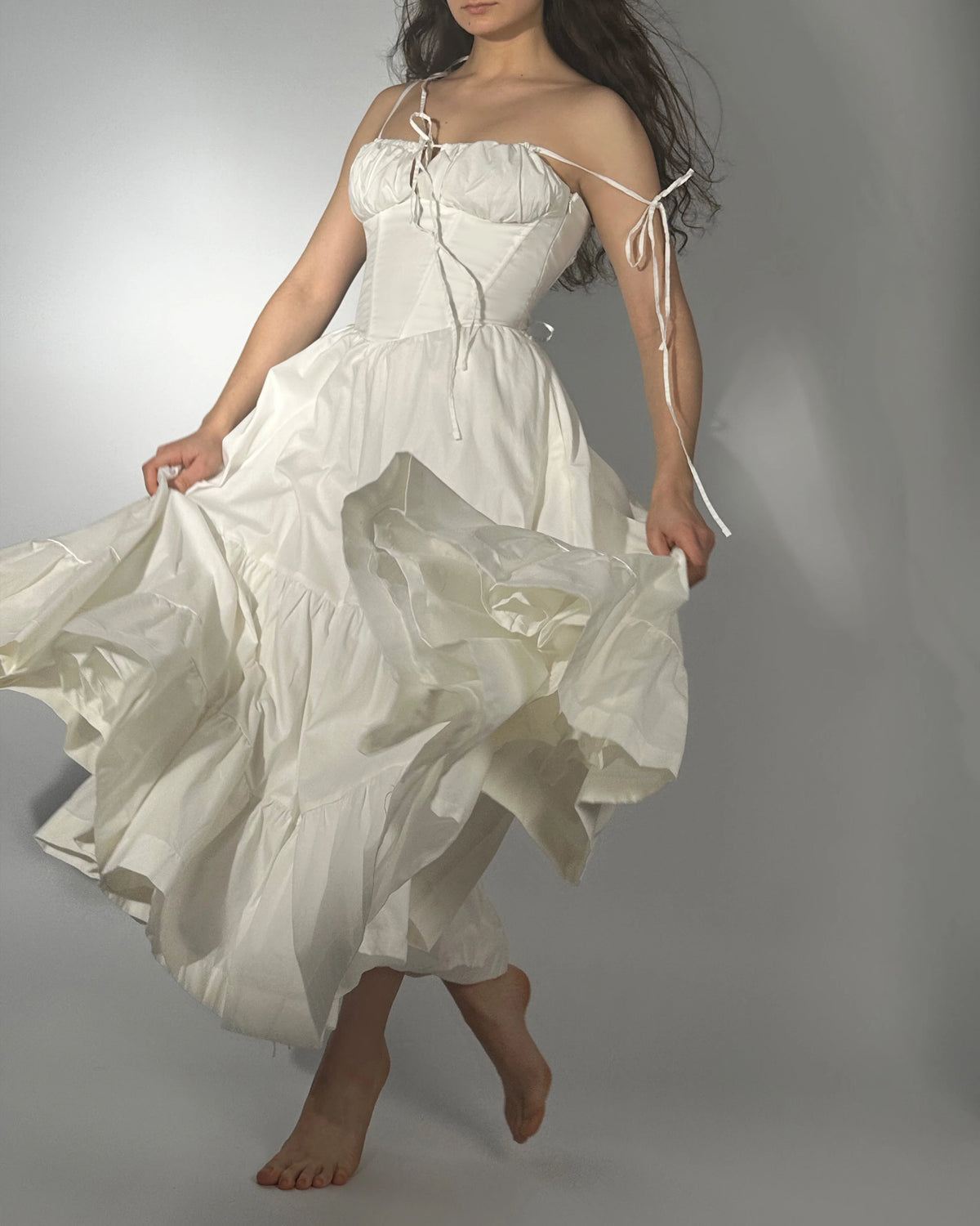 Podolianochka summer milkmaid dress