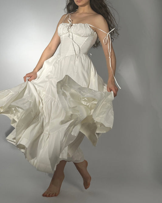 Podolianochka summer milkmaid dress