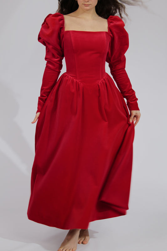 Kazka Velour Cotton Dress